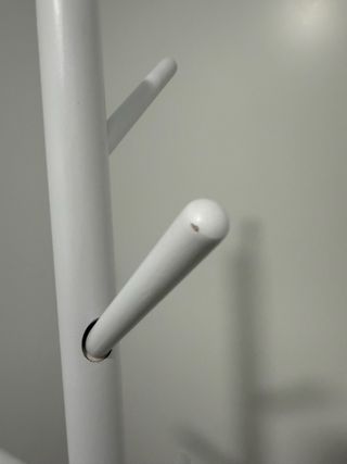 Perchero de pie madera blanco