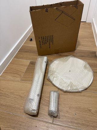 Perchero de pie madera blanco