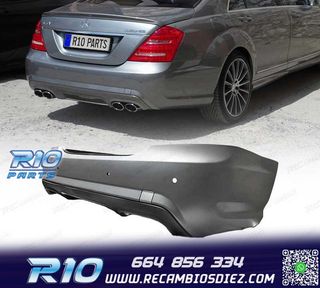 PARAGOLPES TRASERO MERCEDES CLASE S W221 05-11 LOOK AMG S65