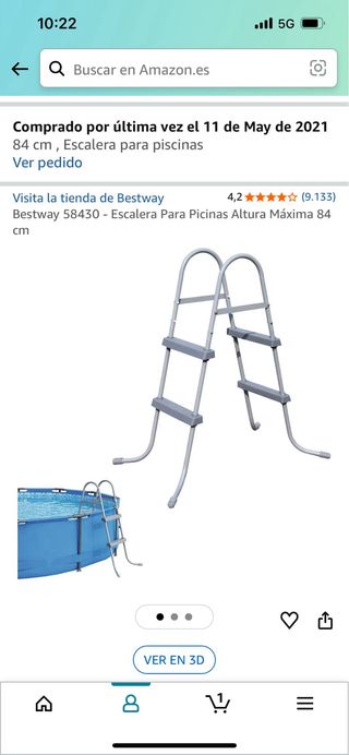 Escalera piscina 84 cm