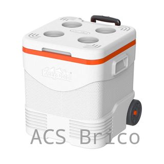 Nevera KeepCold con ruedas - 45x43x47 cm - 45 L - Blanca