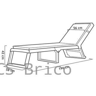 Tumbona Dream con Cojín Wengué