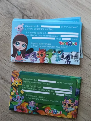 Invitaciones cumpleaños Littlest Pet Shop, Little