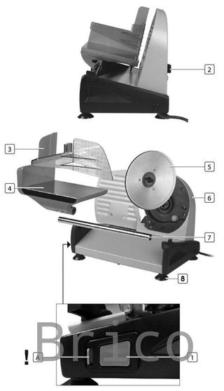 Cortafiambre Semiprofesional 190 mm - 150w - 08604 - GARHE