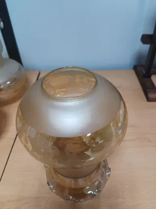 Tulipas de cristal doradas (5 unidades)