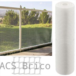 Malla Plástica - 5x5mm - 1,00x25 m - Blanca