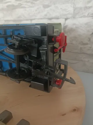 Playmobil vagón azul 4100 completo todo original