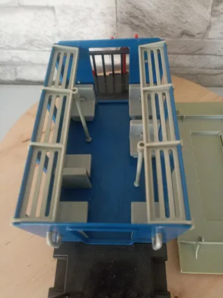 Playmobil vagón azul 4100 completo todo original