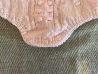 Conjunto bebé rosa y blanco