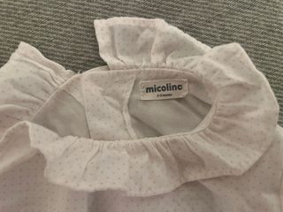 Conjunto bebé rosa y blanco