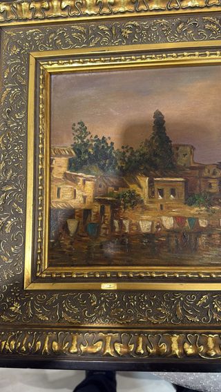 CUADRO ÓLEO SOBRE TABLA AGUILAR