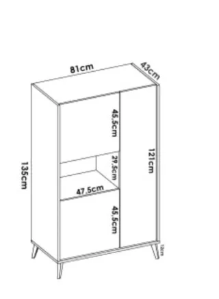 Mueble Comedor Madera y Papel
