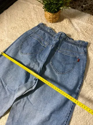 Jeans Rectos Anchos Vintage Retro