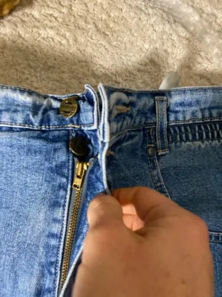 Jeans Rectos Anchos Vintage Retro