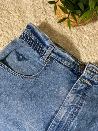 Jeans Rectos Anchos Vintage Retro