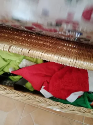 Sillón de mimbre con cojín estampado ancho 1 metro