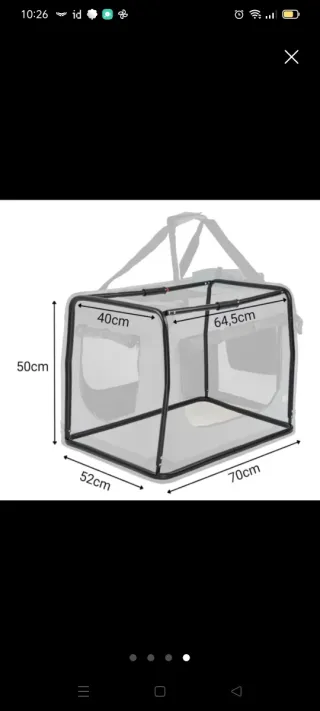 Transportín Plegable Lionto para Perros