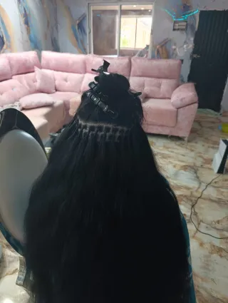 Cabello  natural y extensiones