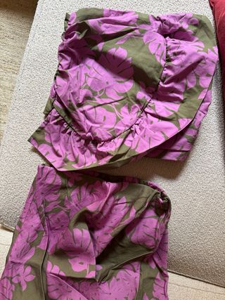 Conjunto Top y Falda Estampado Floral