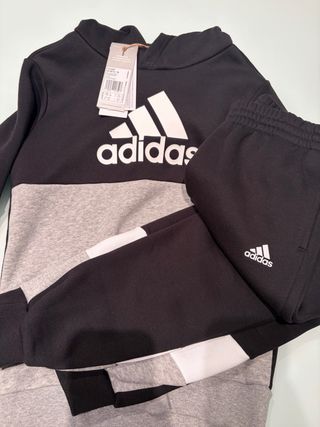 Chándal Adidas niño negro y gris 9-10 años