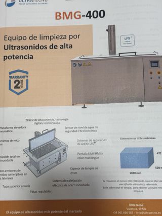 Limpieza ultrasonidos