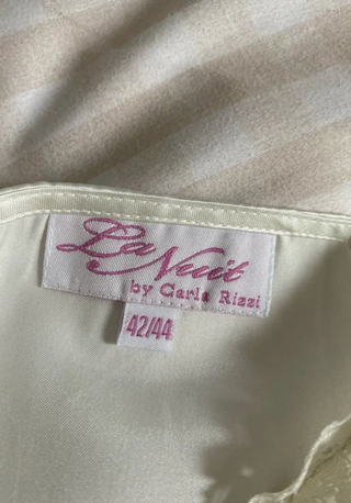 Camisón lencero blanco satinado