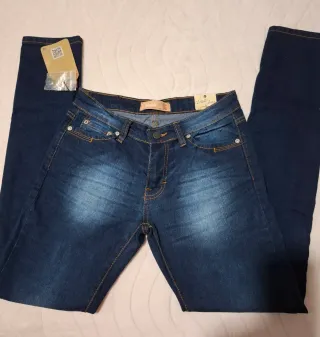 Pantalón Skinny Azul