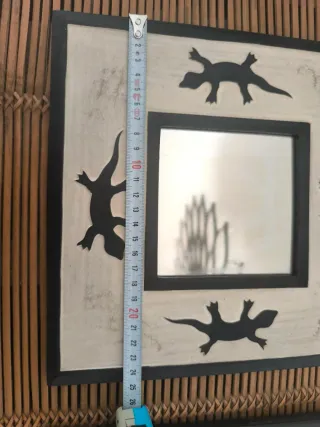 Lote 2 espejos decorativos estilo étnico