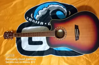 Guitarra Electroacústica Washburn WD7SCEATBM