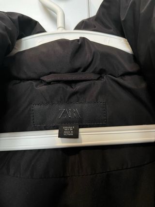 Plumas Zara Negro Impermeable Cortavientos