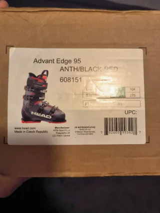 Botas de esquí Head Advant Edge 95. 28,5 (44-44,5)