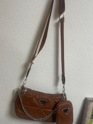 Bolso Marrón Acolchado