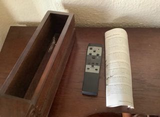 Chimenea eléctrica de madera y metal