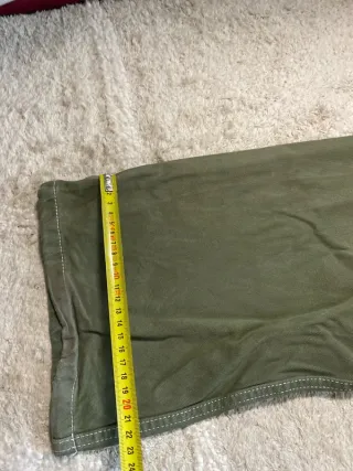 Pantalones cargo vaqueros caqui retro