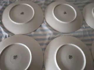 6 Piattini Porcellana Bavaria Vintage Fiori