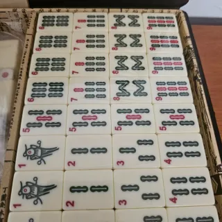 Maletín Mahjong Chino Dragón y Fénix