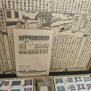 Maletín Mahjong Chino Dragón y Fénix