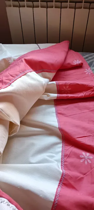 Falda Baturra rosa y blanca