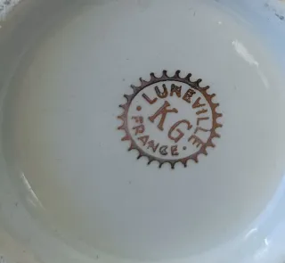 Juego de café KG Lunéville porcelana Limoges
