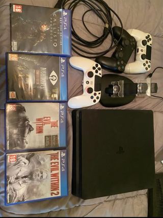 Lote PS4 (PlayStation 4) + 4 Juegos + gafas VR