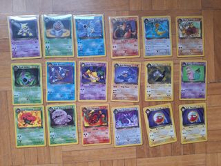 Set completo 83 cartas Pokemon Team Rocket ingles