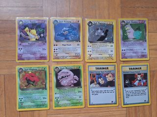 Set completo 83 cartas Pokemon Team Rocket ingles