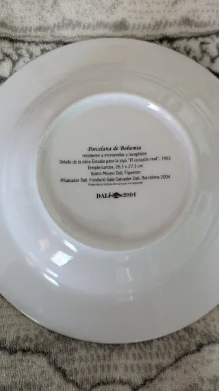 Vajilla Salvador Dalí Cerámica