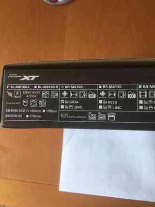 Freno Shimano Deore XT M8100 Delantero