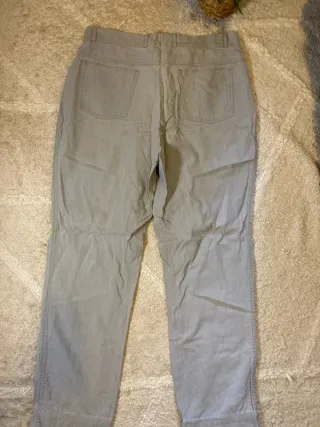 Pantalones vaqueros grises rectos retro