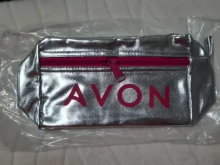 Neceser Avon Negro, Plateado y Azul