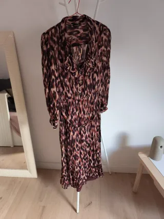 Vestido Massimo Dutti print animal