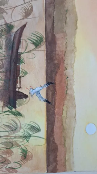 Cuadro paisaje acuarela