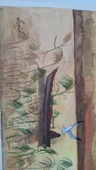 Cuadro paisaje acuarela