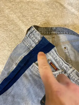 Pantalones vaqueros grises rectos retro